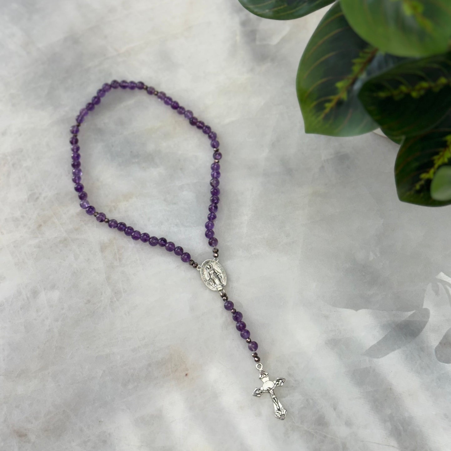 Natural Stone Handcrafted Medium Rosary