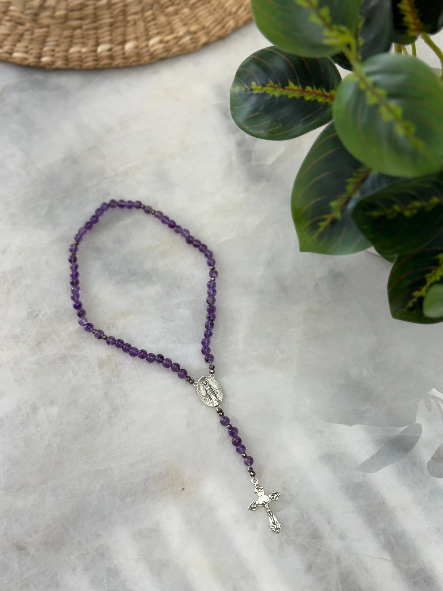 Natural Stone Handcrafted Medium Rosary