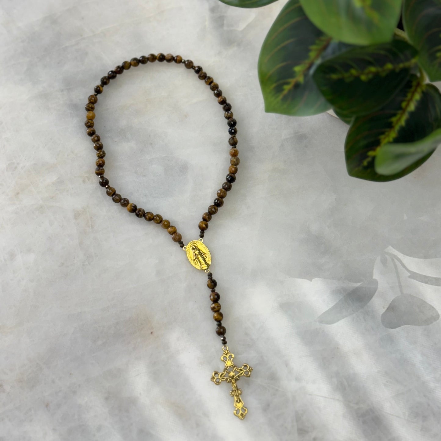 Natural Stone Handcrafted Medium Rosary