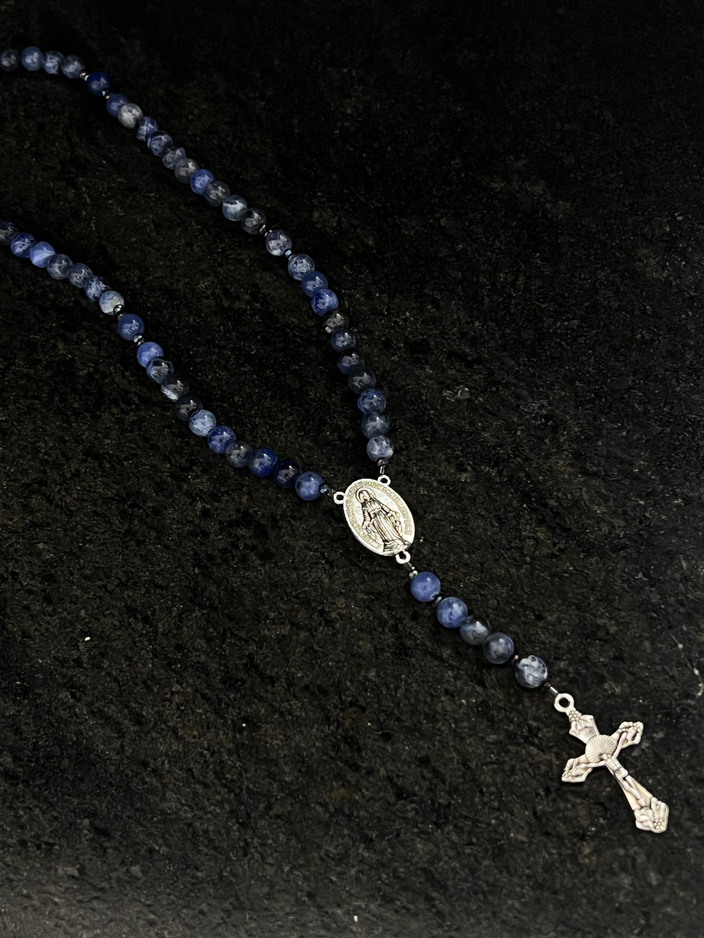 Natural Stone Handcrafted Medium Rosary