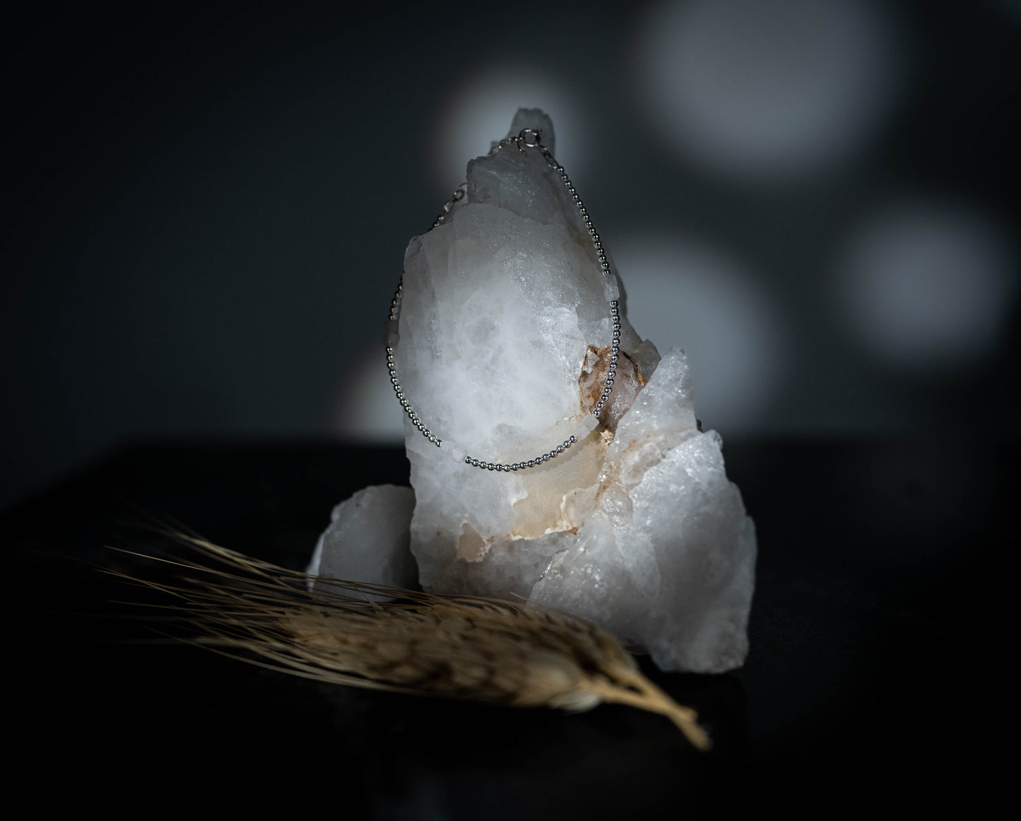 Rose Quartz Bracelet with Silver 925 - Size: 17 cm + 2,5 cm extension