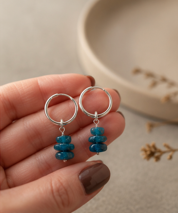 Earring - Apatite with Silver 925