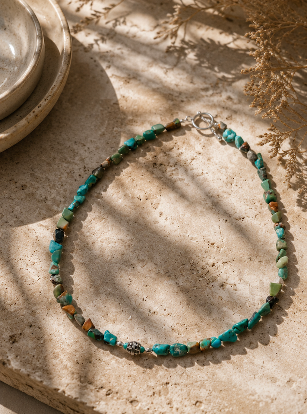 Necklace - Zian Turquoise with Silver 925