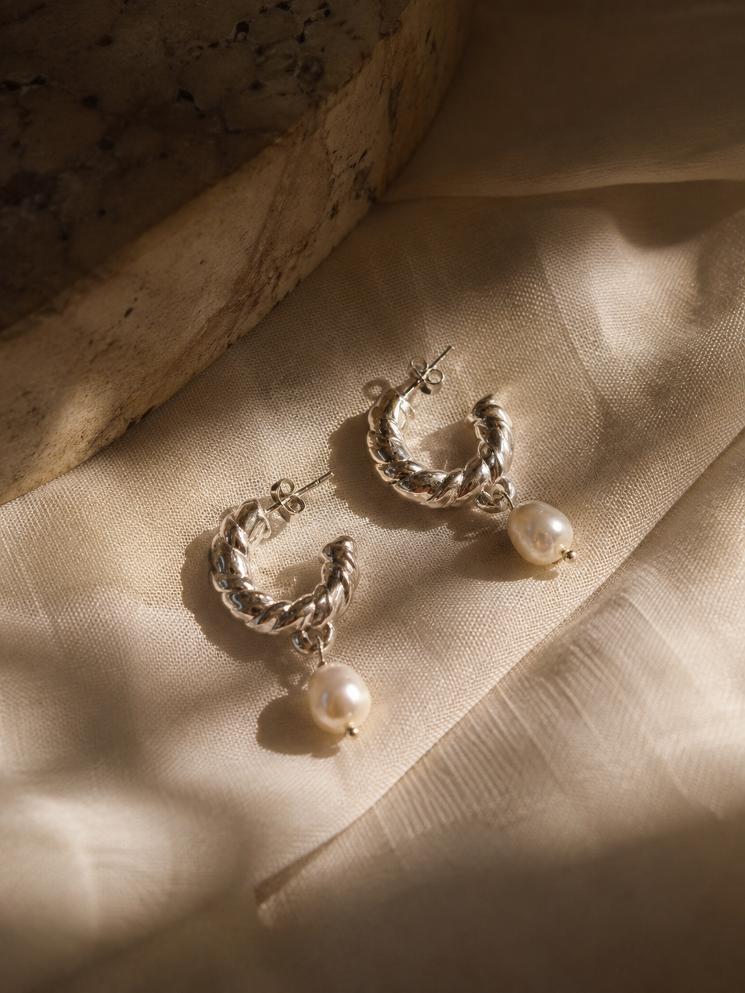 Earring - Pearl with Silver 925