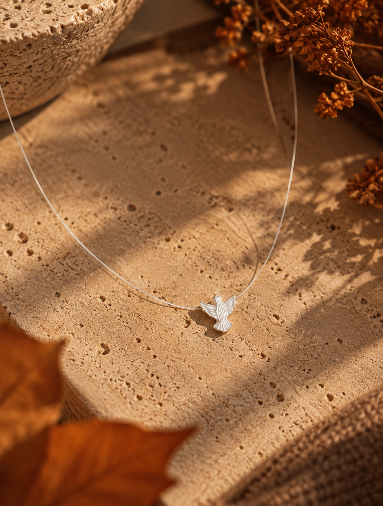 Necklace - Holy Spirit - Mother of Pearl with Silver 925