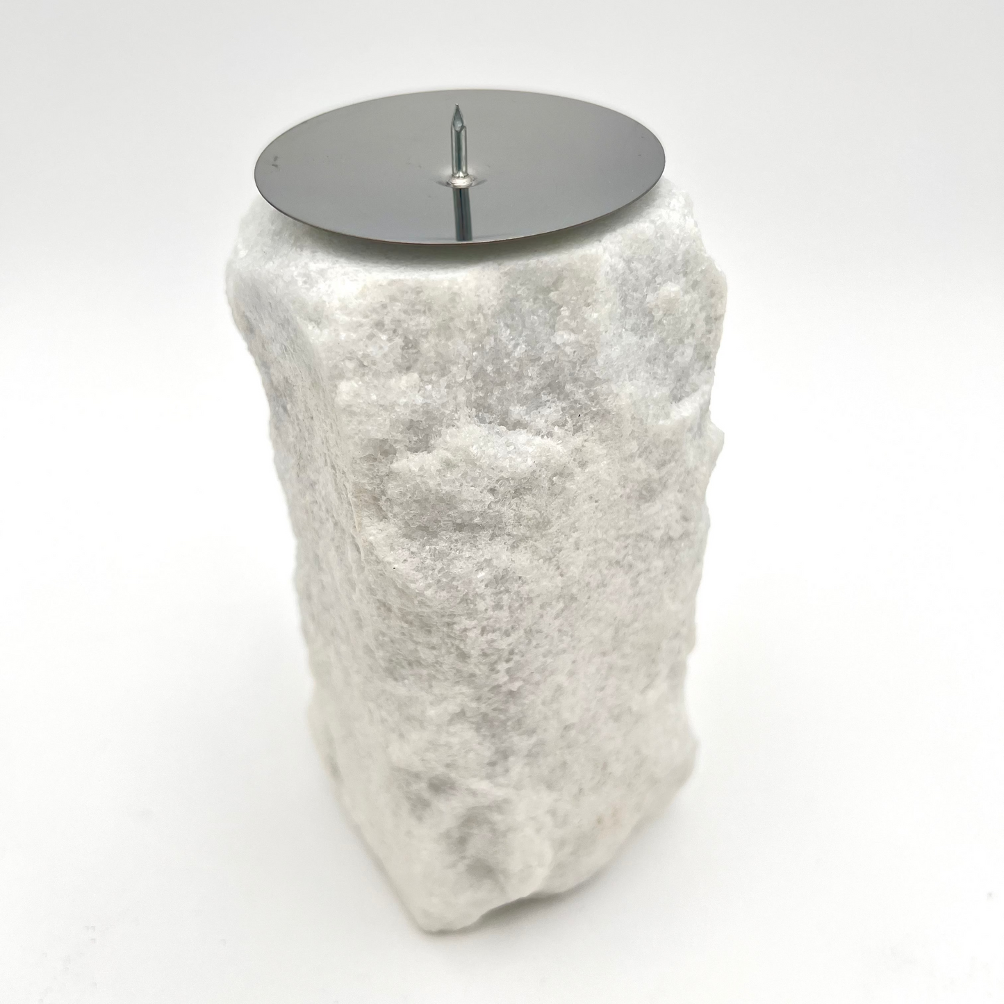 Pilar Candle Holders - White Marble