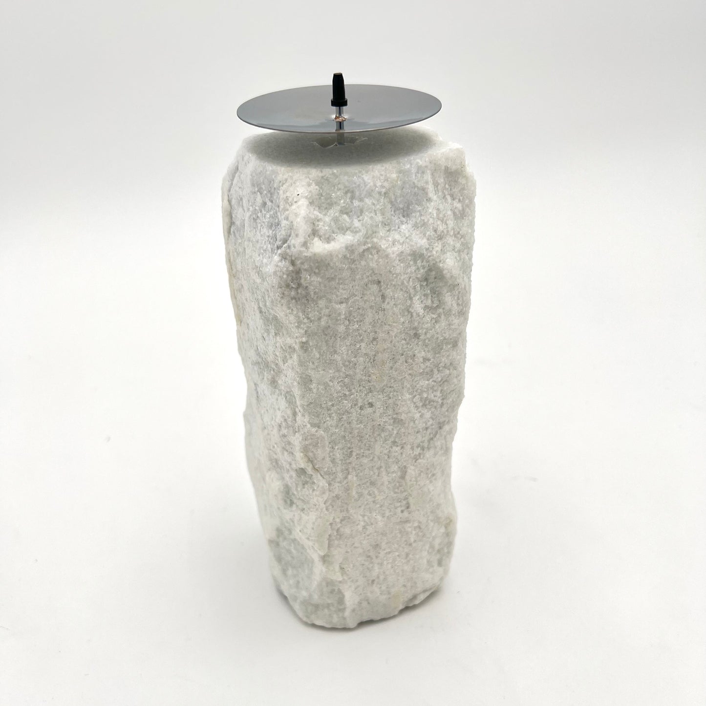 Pilar Candle Holders - White Marble