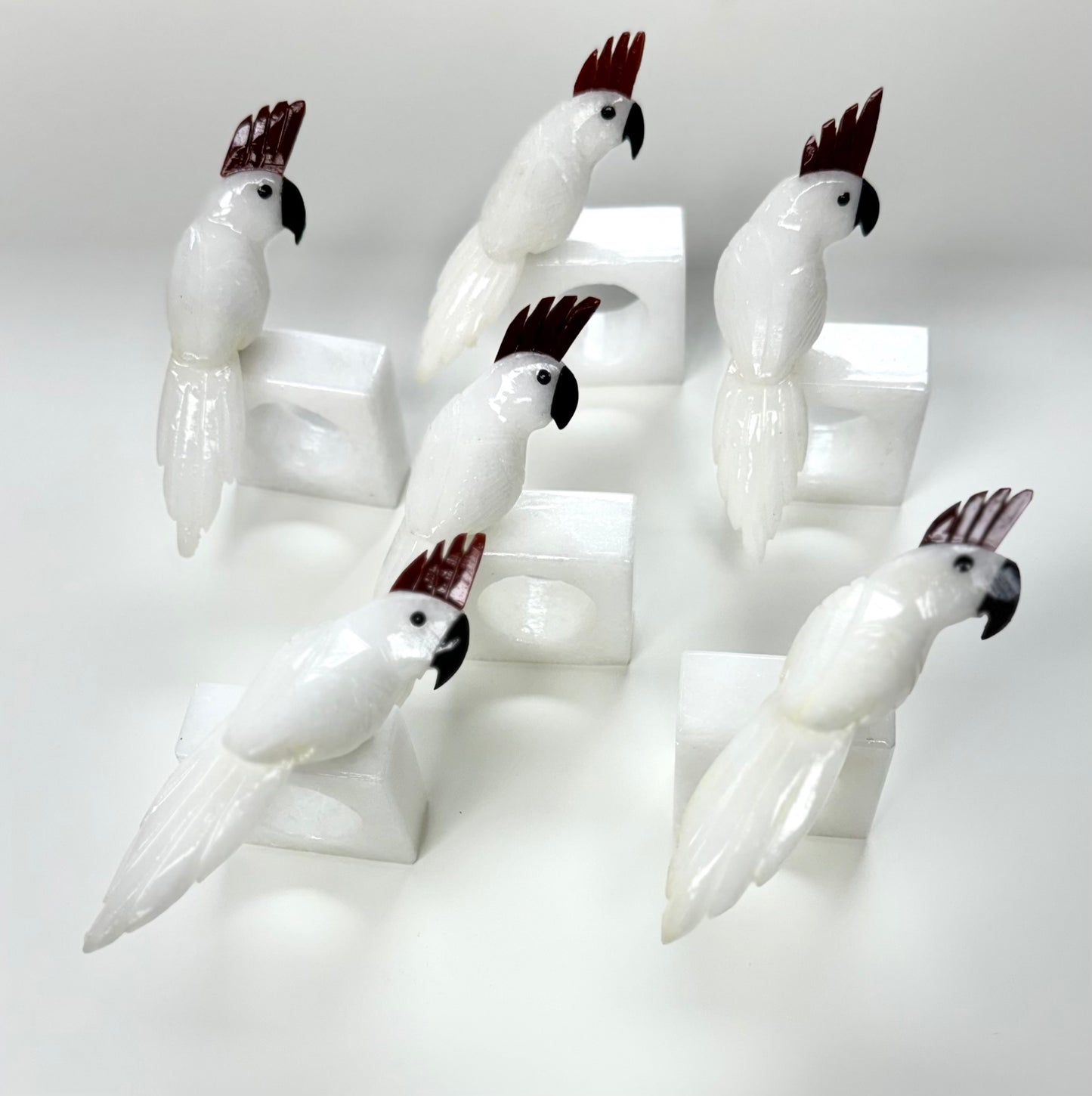 Handcrafted Natural Stone Napkin Rings (sets of 6)