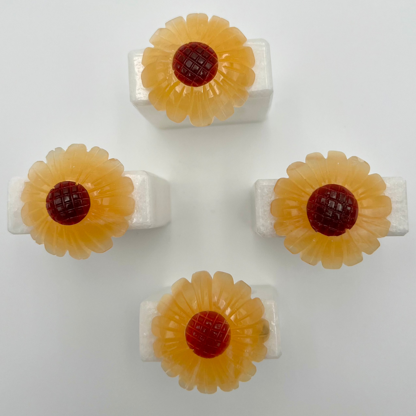 Handcrafted Natural Stone Napkin Rings (sets of 4)