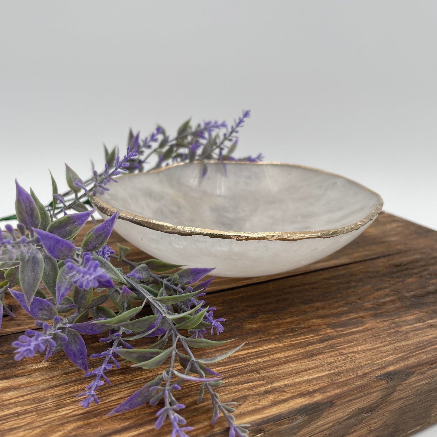 Golden Plated Crystal Bowl