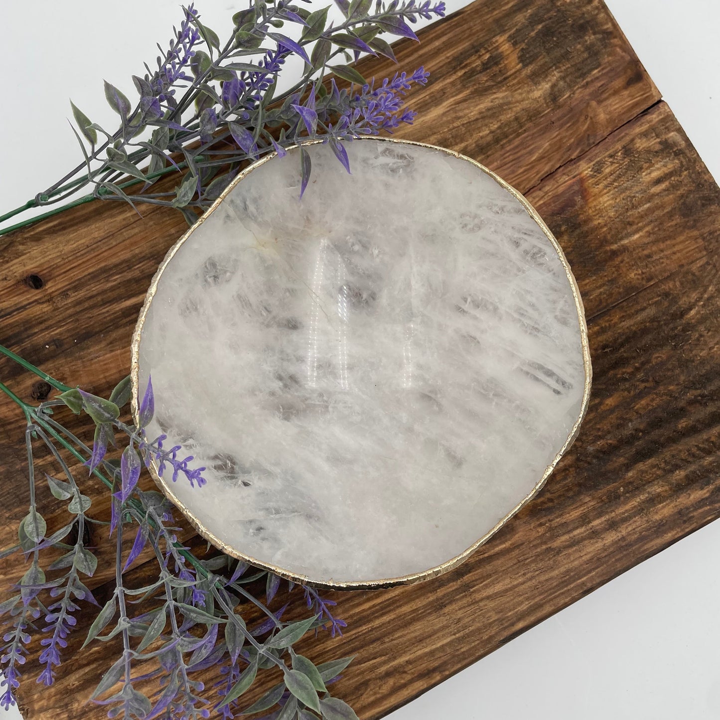 Golden Plated Crystal Bowl