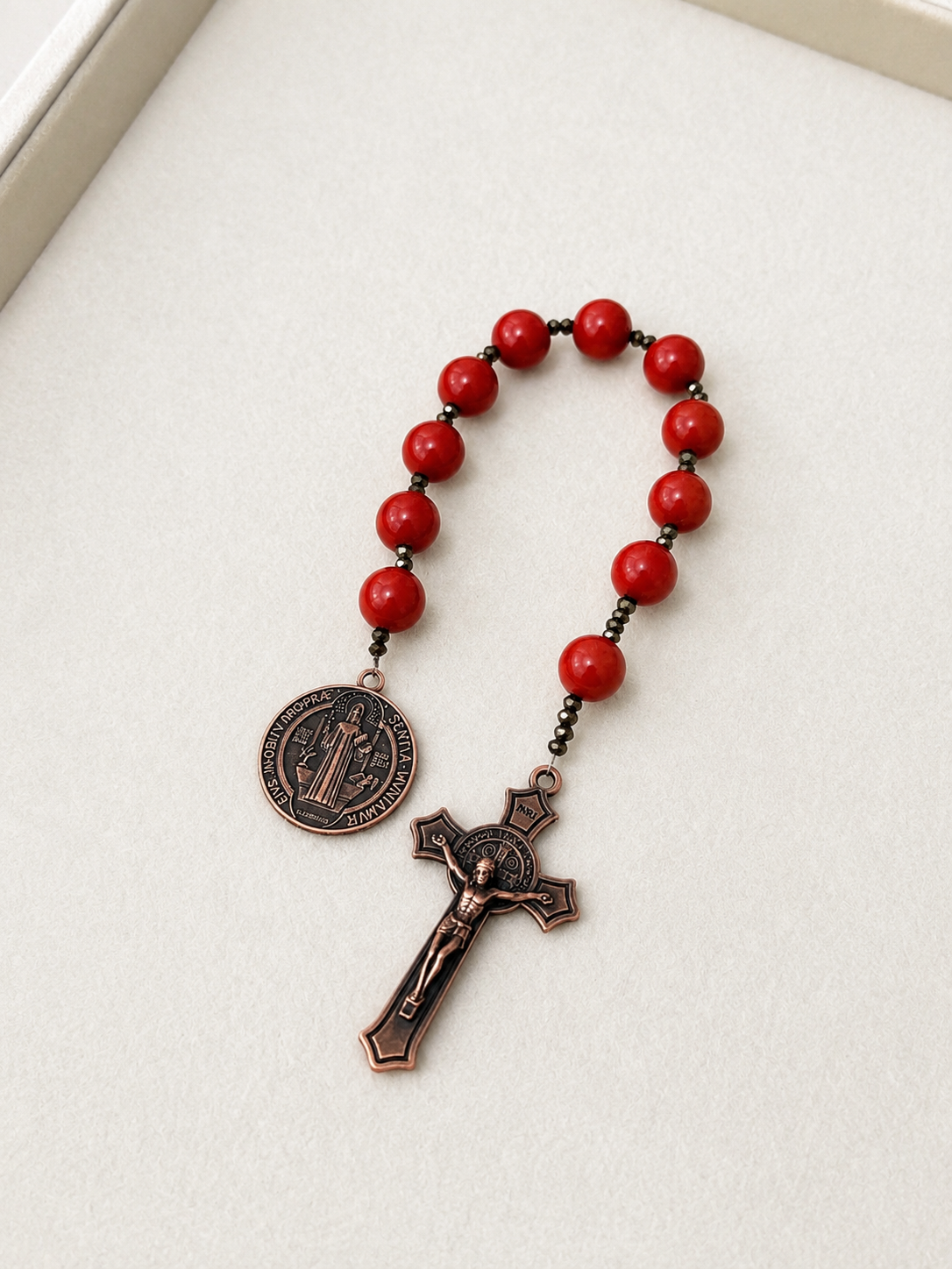 Single Decade Rosary - Medal of Saint Benedict