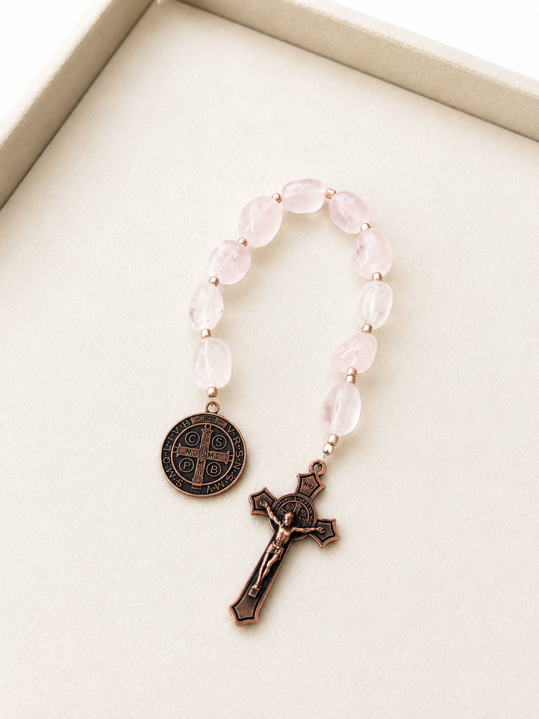 Single Decade Rosary - Medal of Saint Benedict