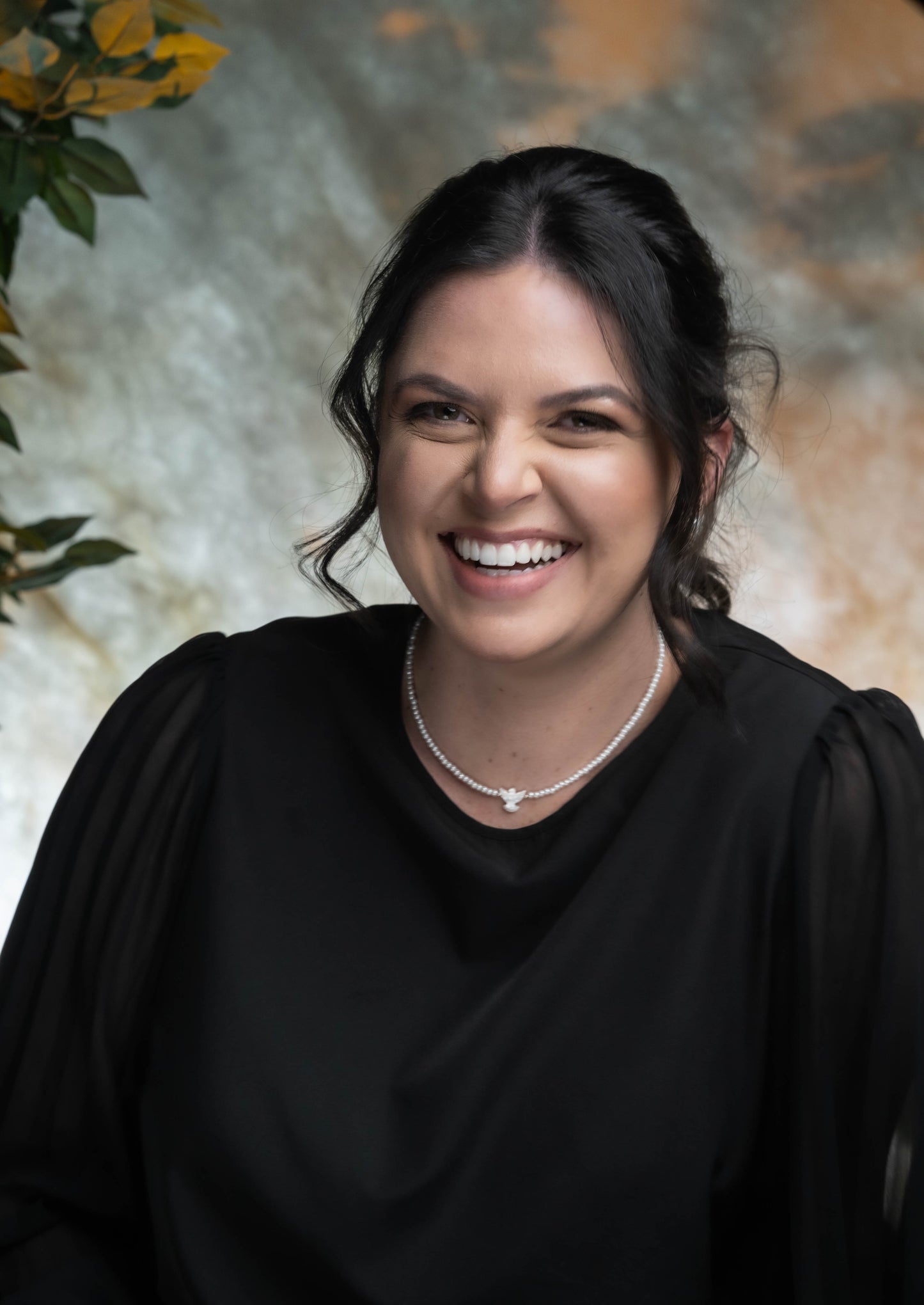 Freshwater Pearl Holy Spirit Necklace with Silver 925 - 40 cm + extension