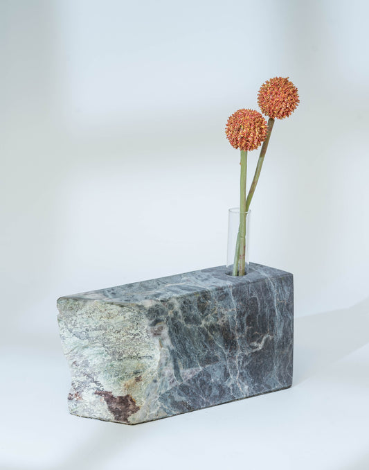 Jade Brazilian Natural Stone Flower Vase