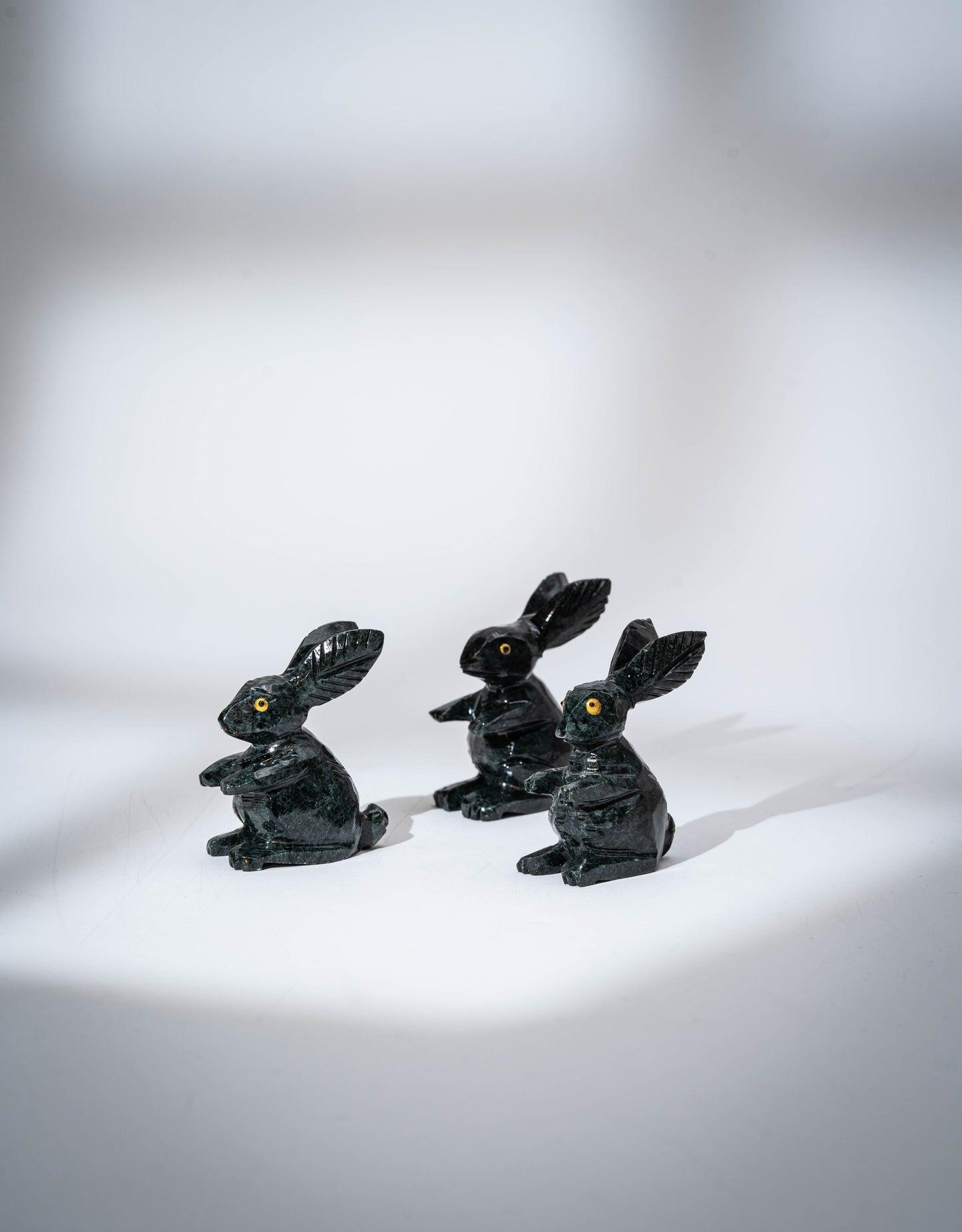 Bunny Mini - Black Marble Sculpture