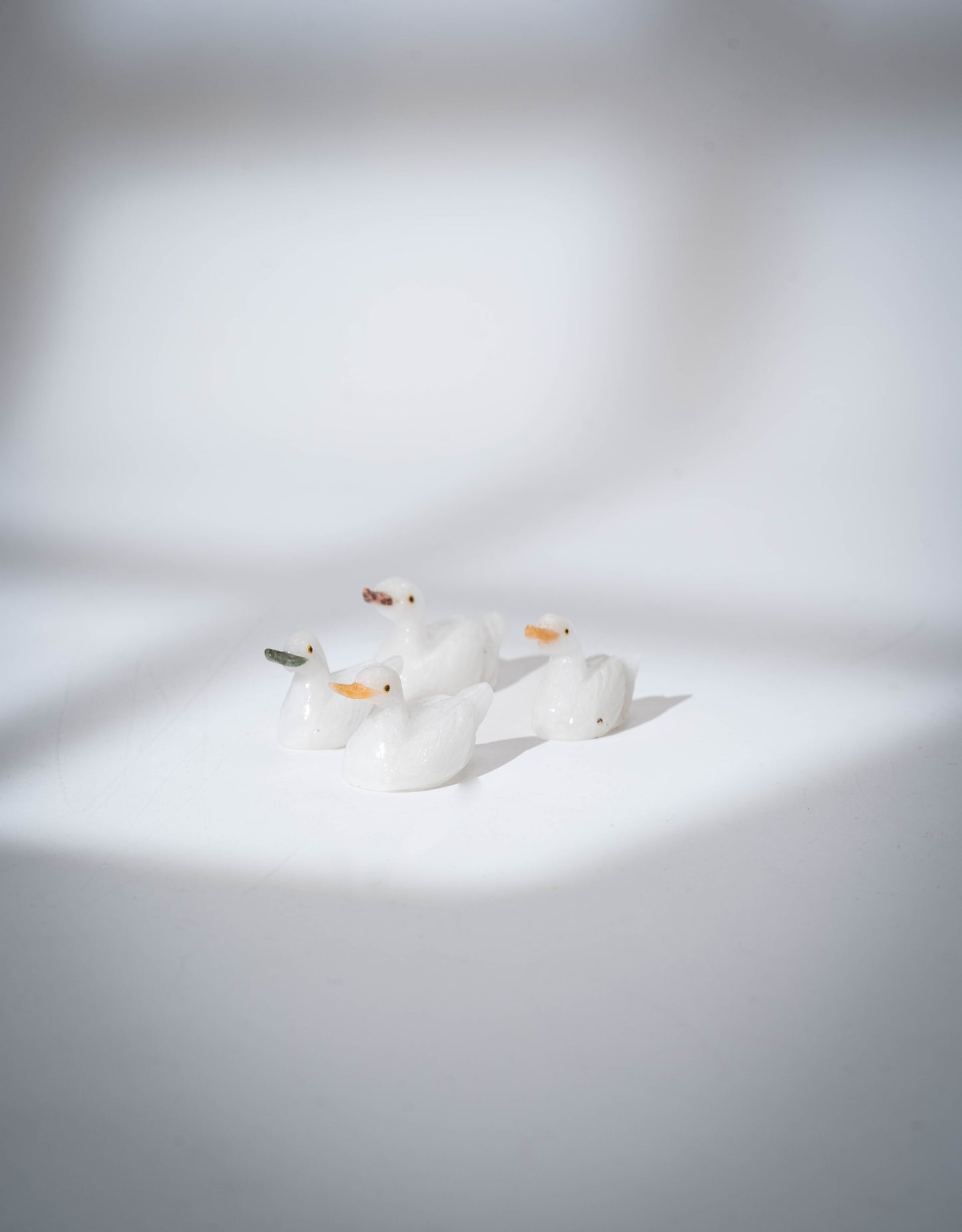 Duck White Marble Mini Sculpture