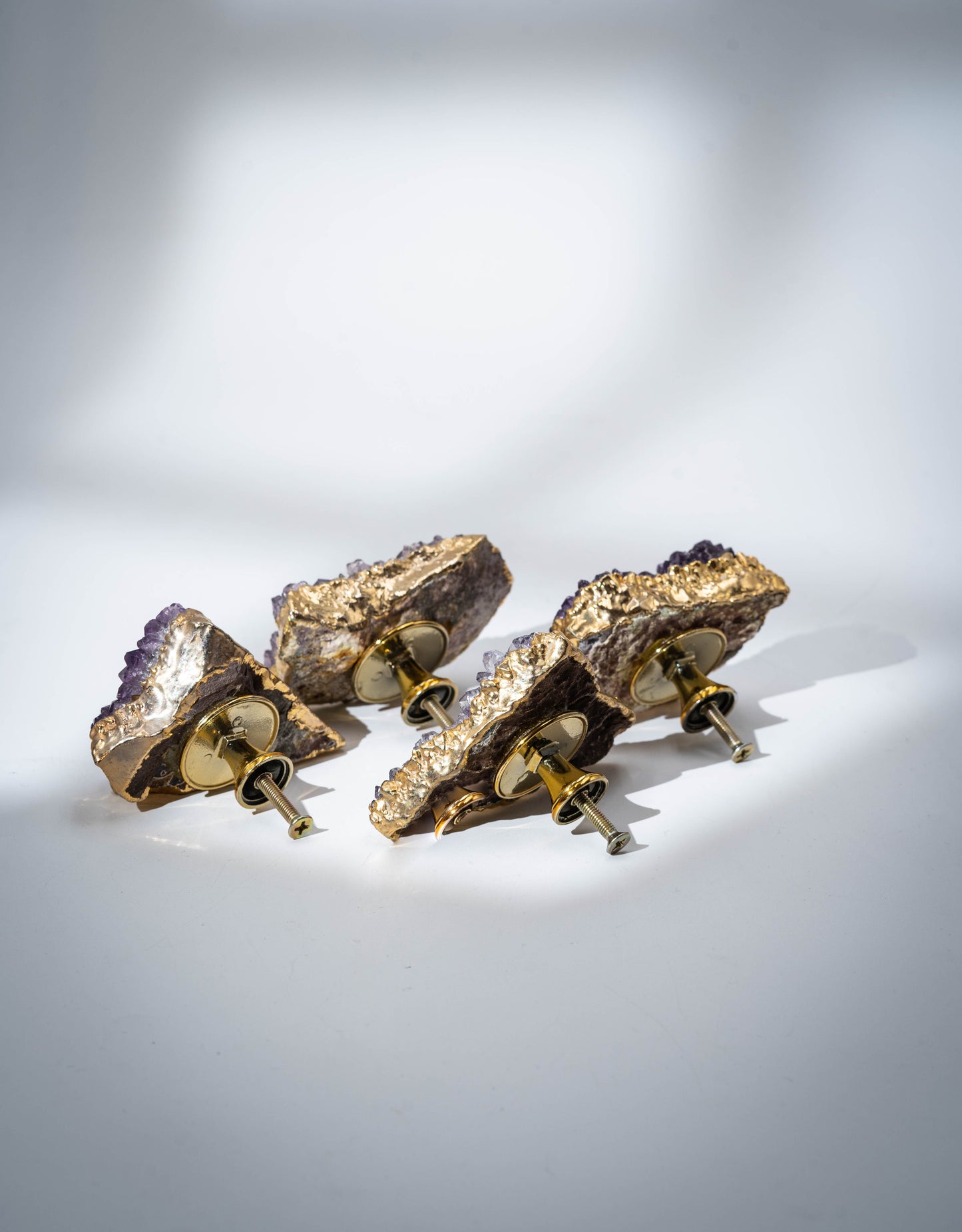 Natural Stone Knobs: Amethyst or Marble