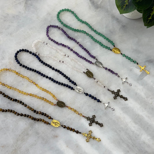 Natural Stone Handcrafted Medium Rosary