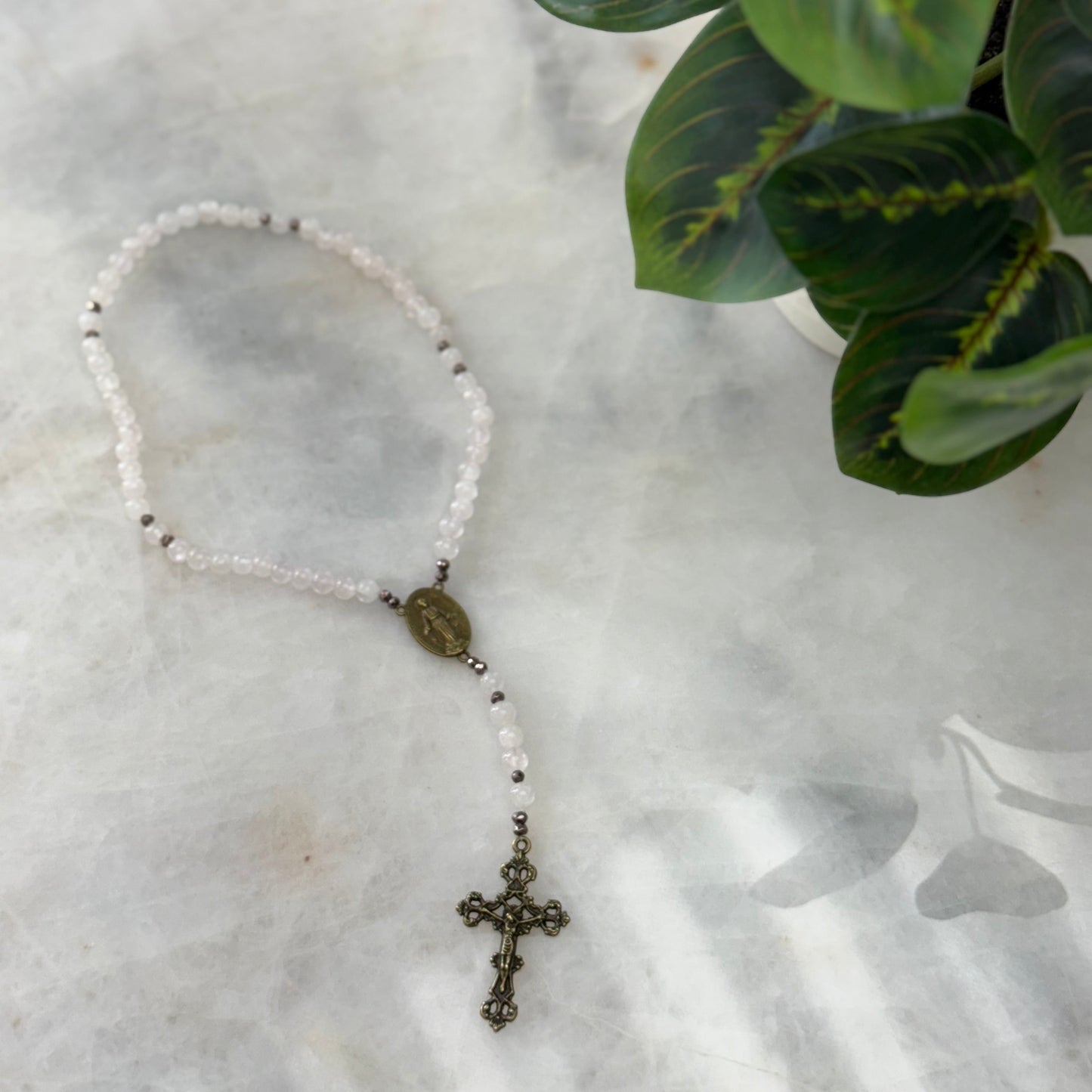 Natural Stone Handcrafted Medium Rosary