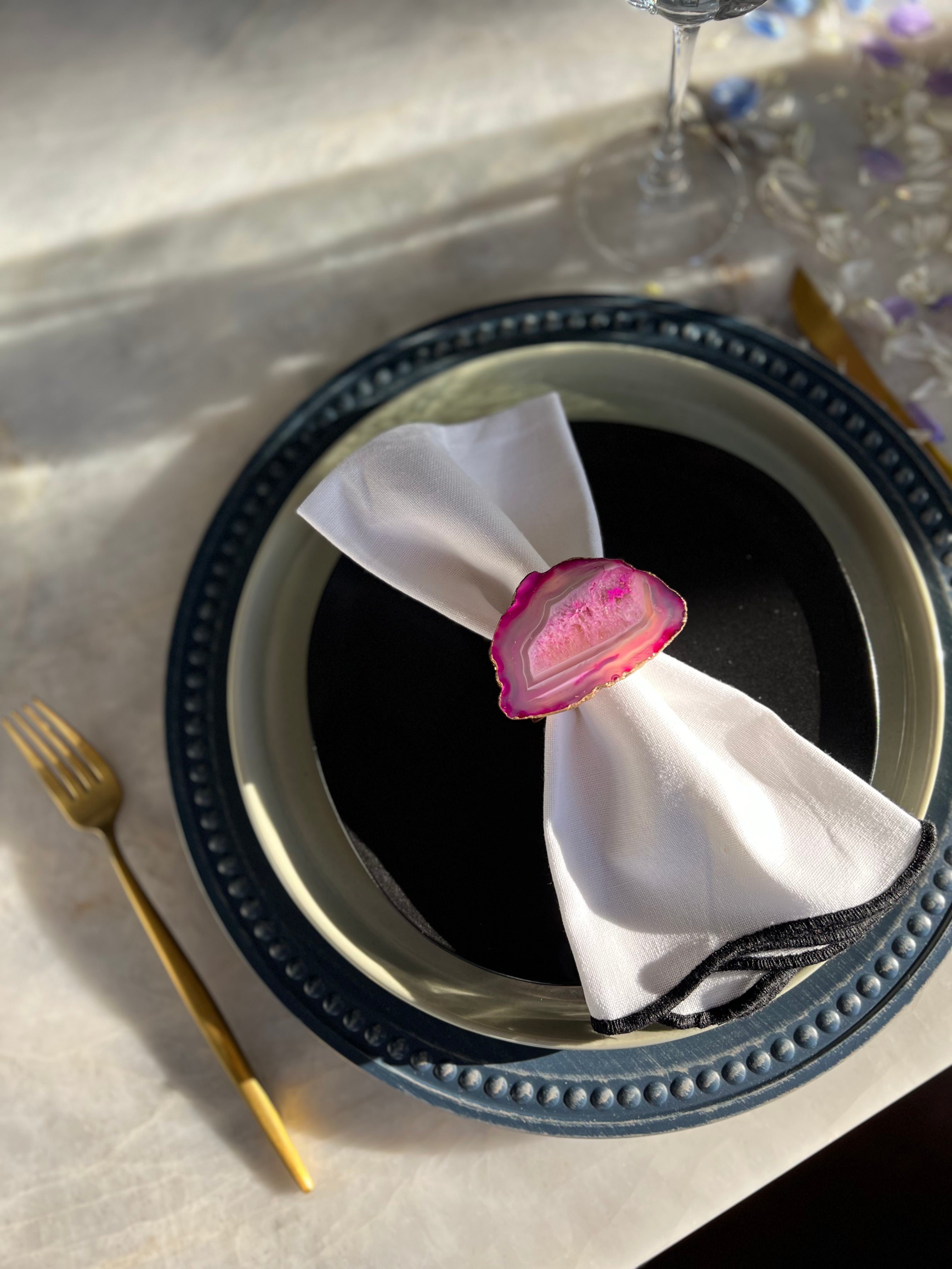 Decor By Nature Agate Napkin Ring - Thumbnail 3