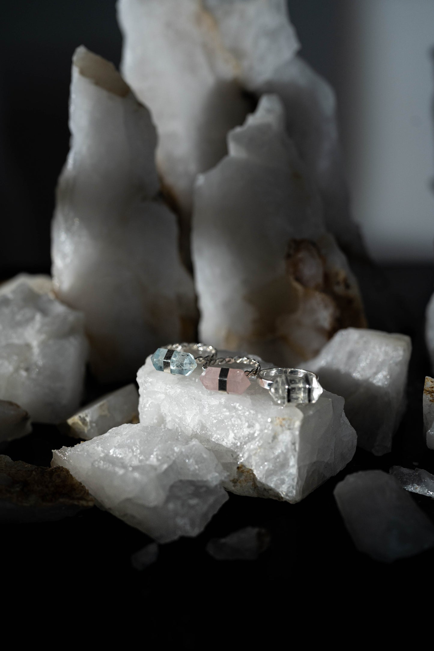 Silver 925 Ring with Natural Stones