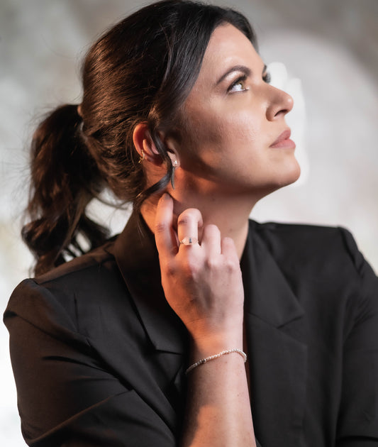 Freshwater Pearls Bracelet with Silver 925 - Size: 17 cm + extension