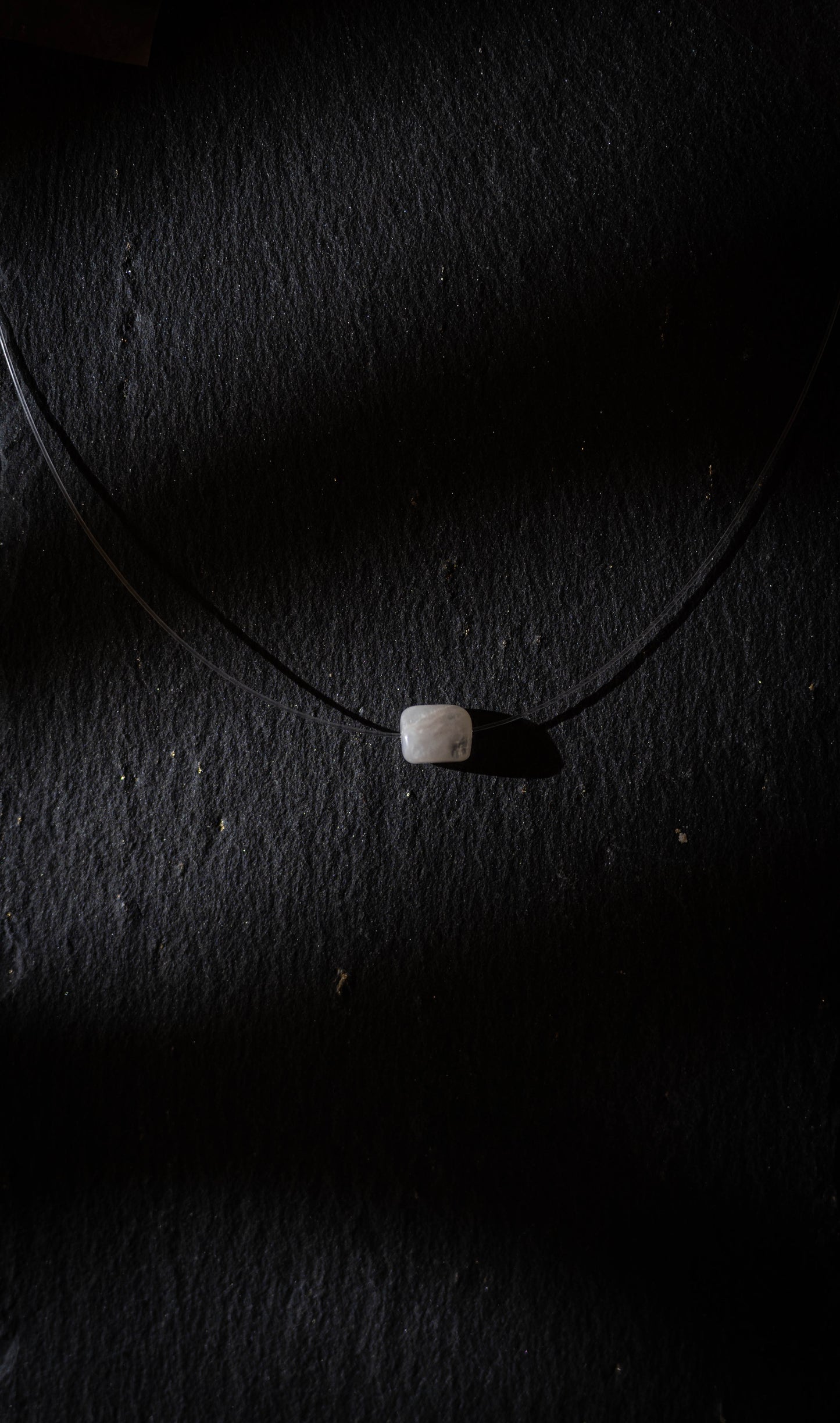 Nylon Necklace with Silver 925 Clasp - 40 cm