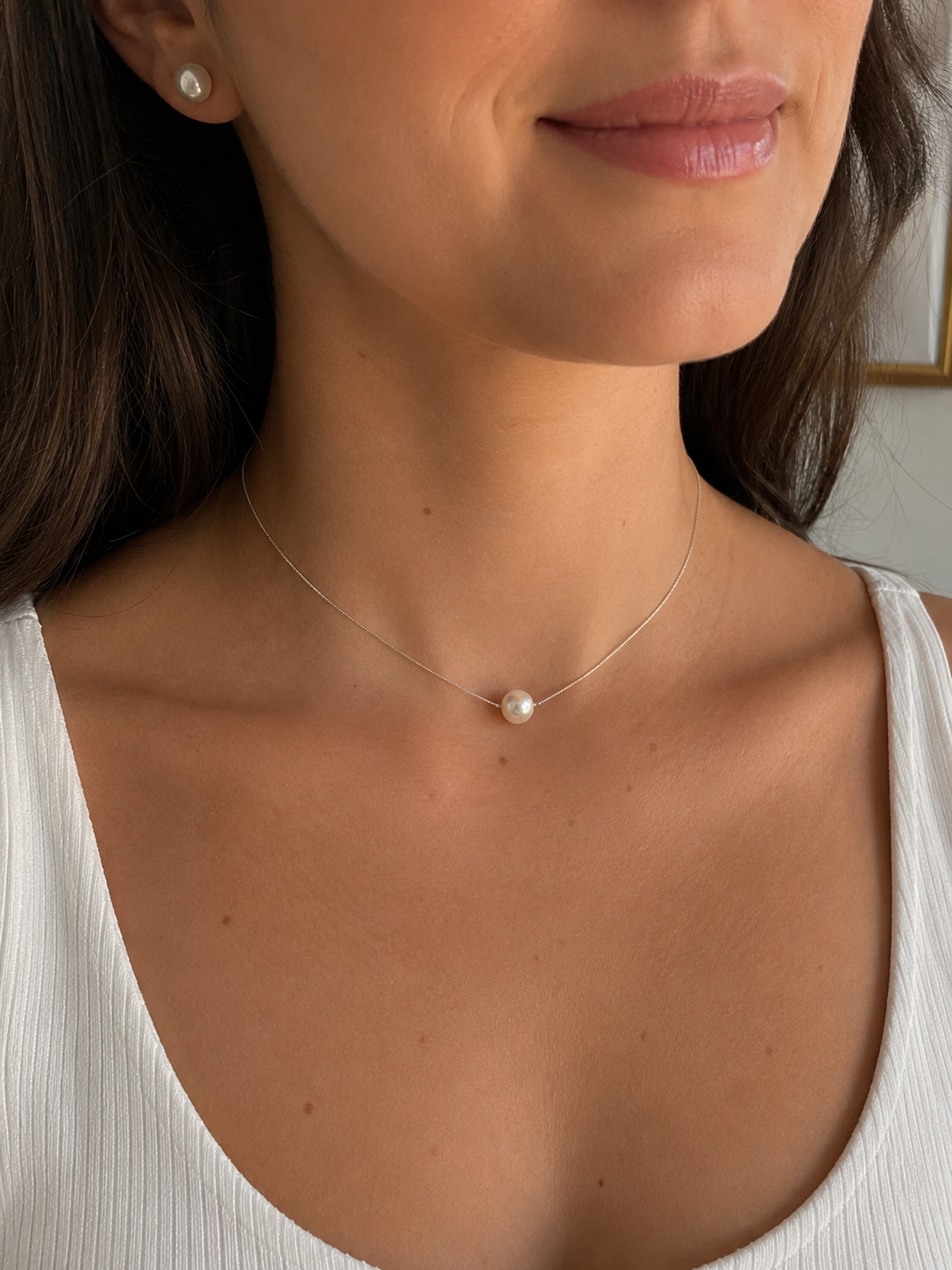 Necklace - Freshwater Pearl with Silver 925