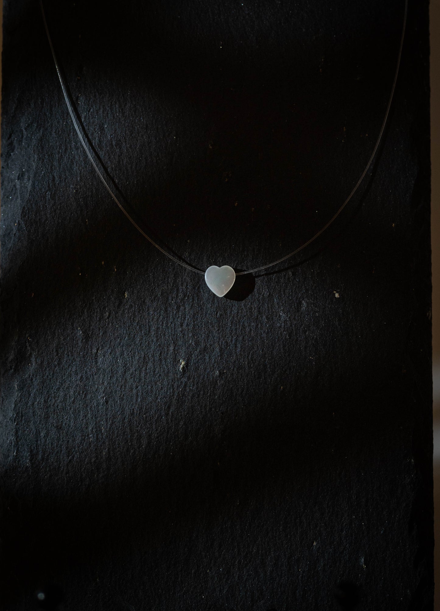 Nylon Necklace with Silver 925 Clasp - 40 cm