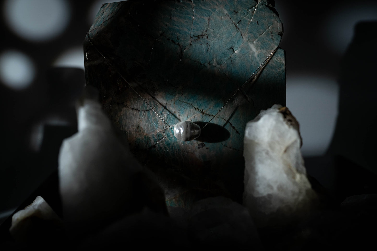 Freshwater Baroque Pearl Necklace with Silver 925 - 40 cm