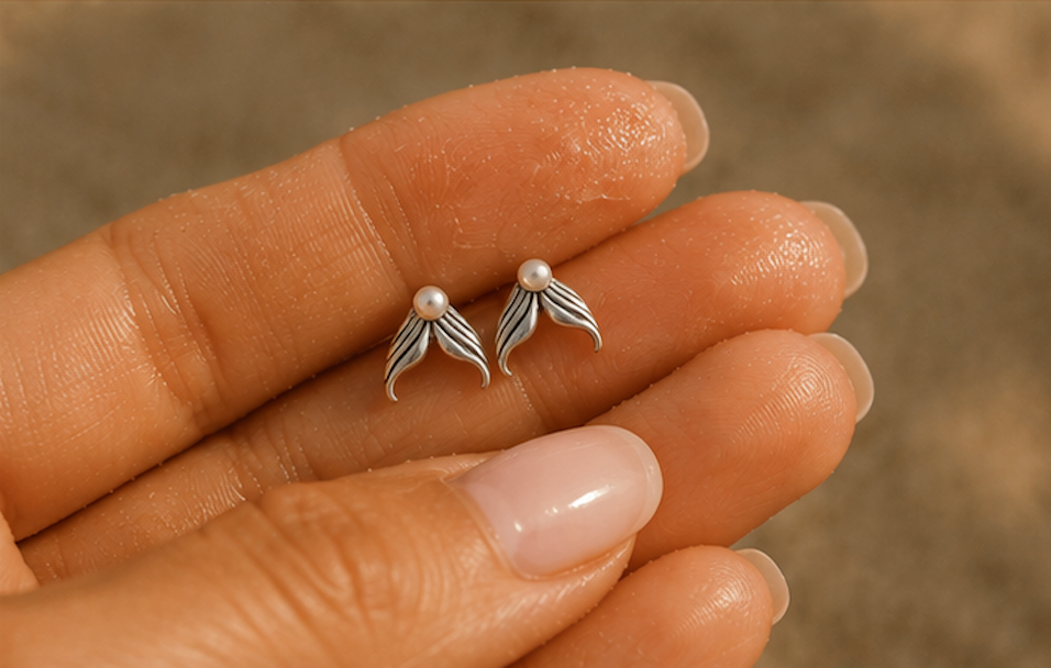 Earring - Freshwater Pearl with Silver 925