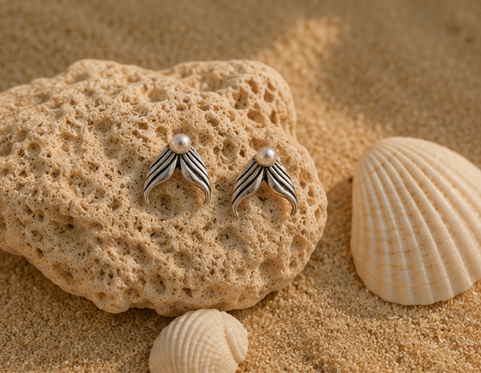Earring - Freshwater Pearl with Silver 925