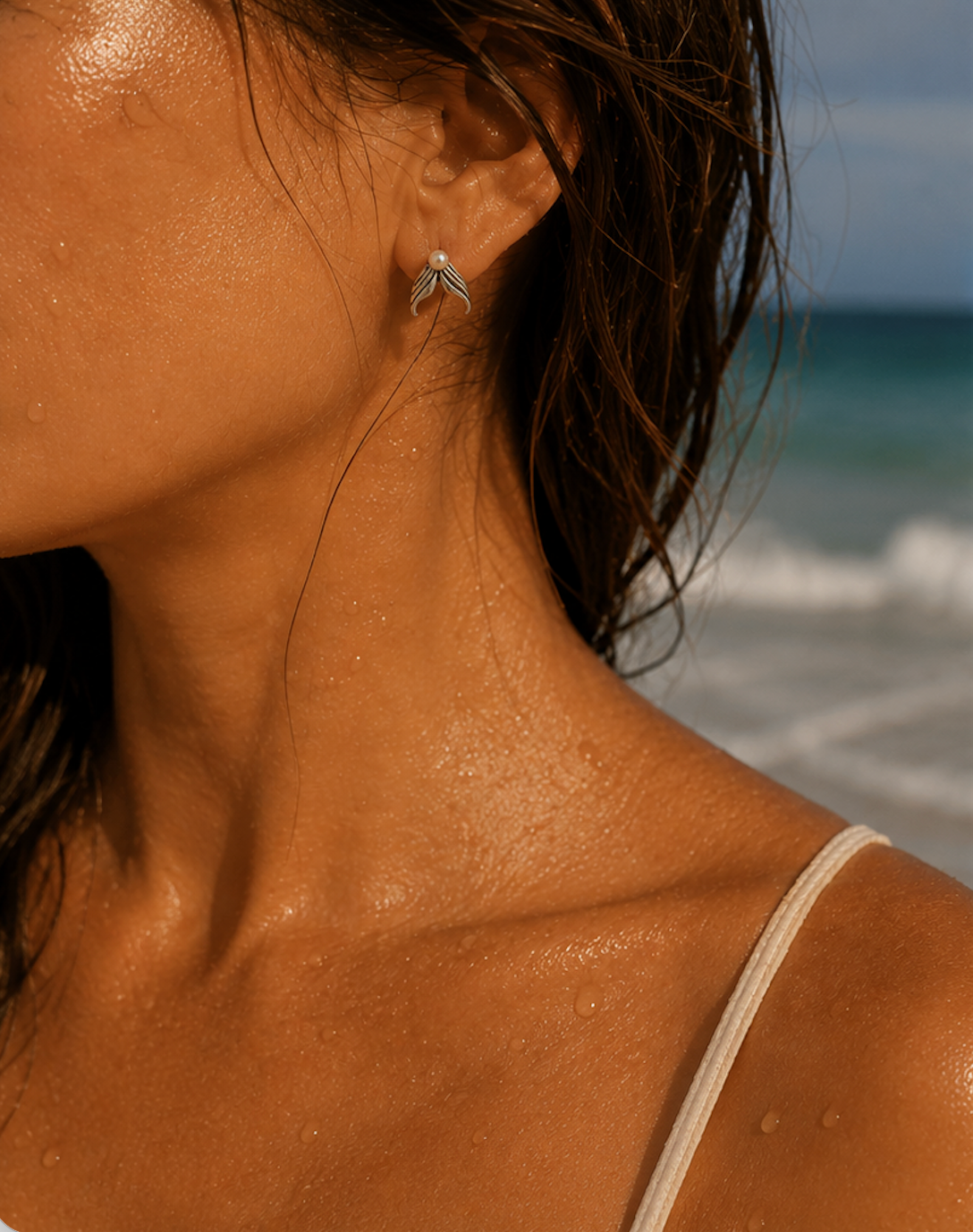 Earring - Freshwater Pearl with Silver 925