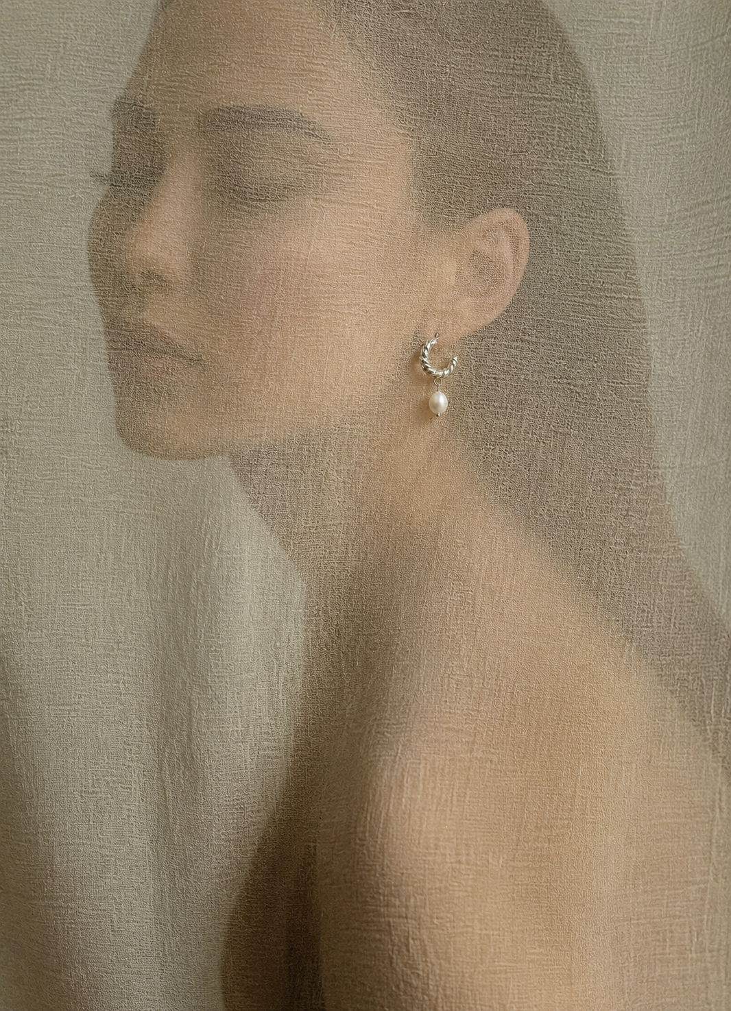 Earring - Pearl with Silver 925