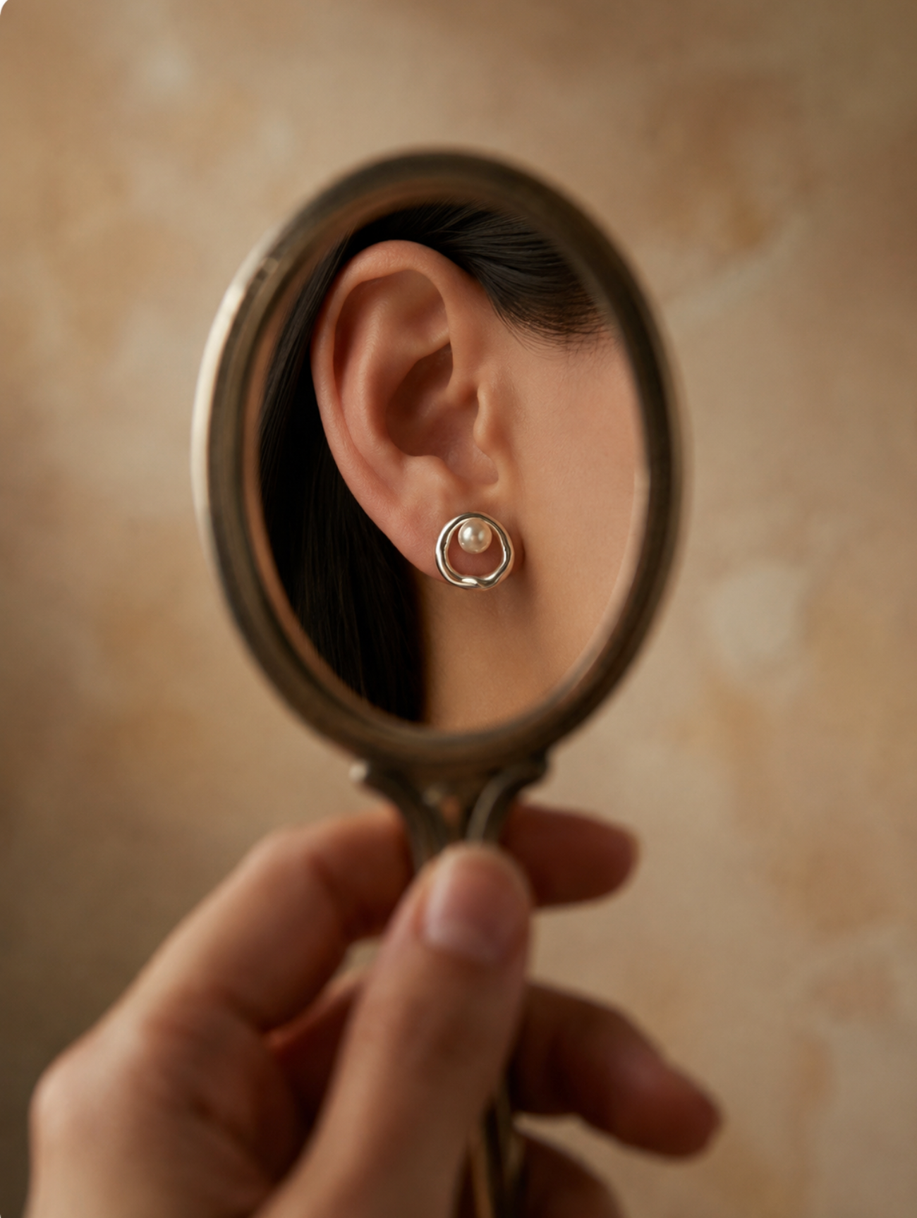 Earring - Pearl with Silver 925
