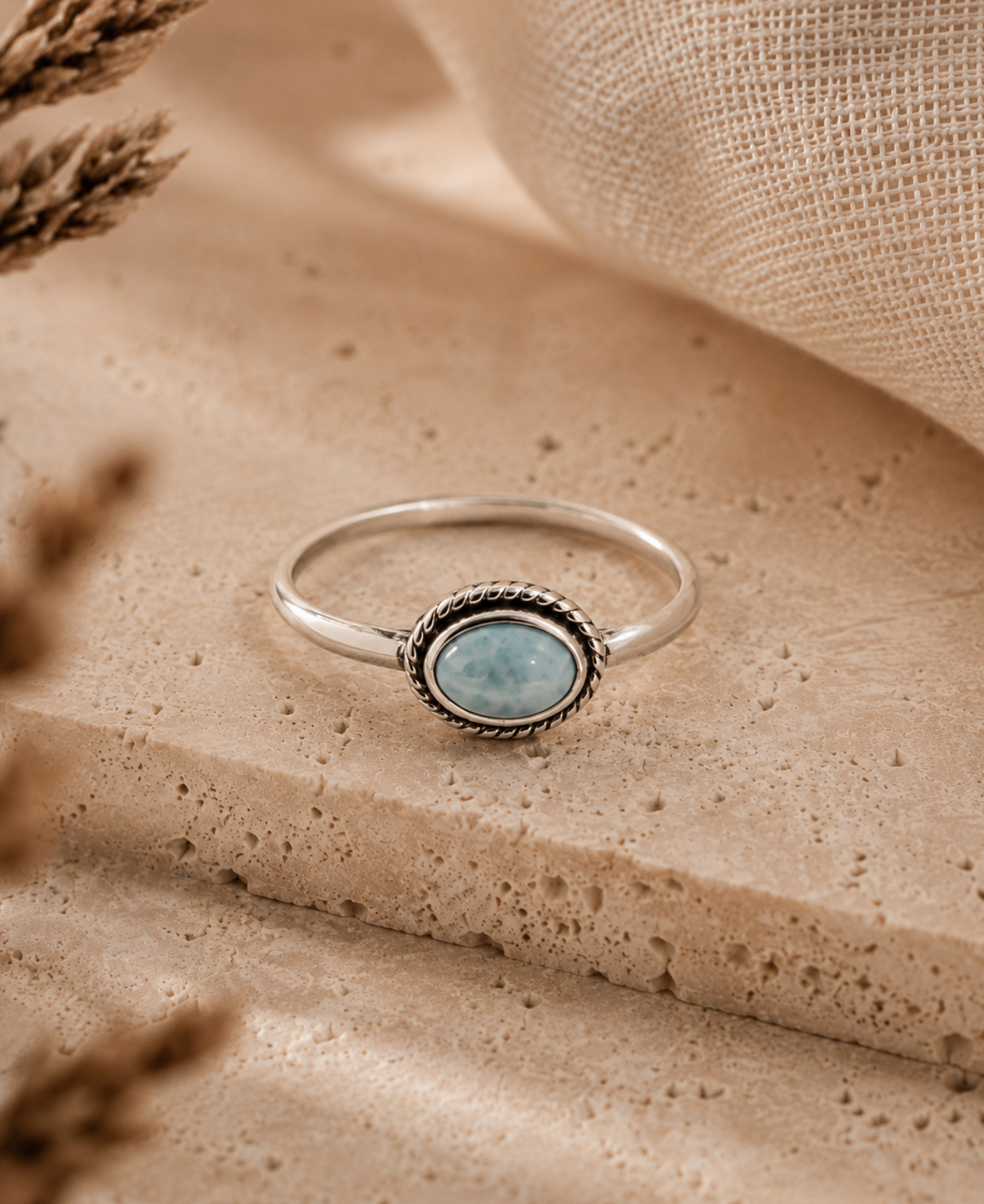 Ring - Larimar with Silver 925