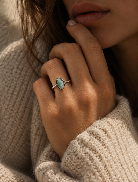 Ring - Larimar with Silver 925