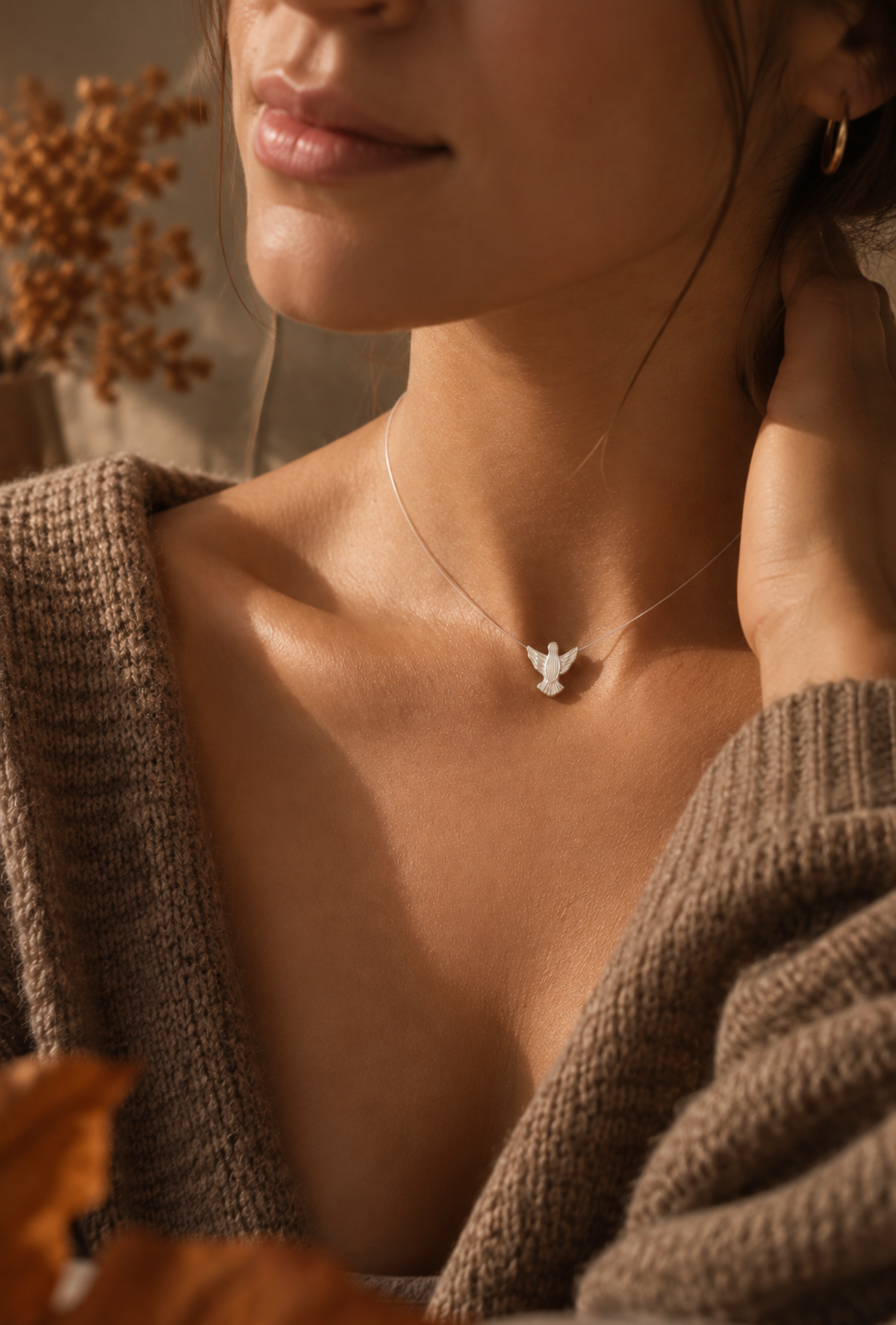Necklace - Holy Spirit - Mother of Pearl with Silver 925