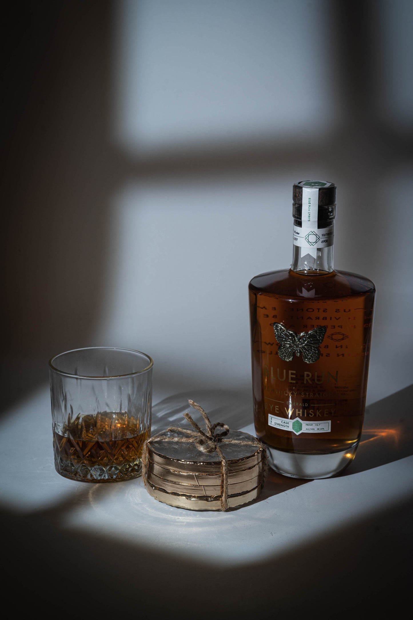 Clear Quartz Coasters - Set of 4