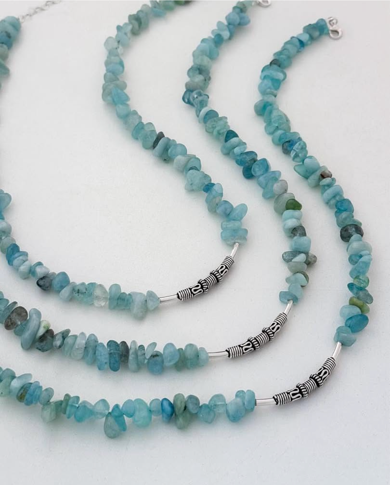 Necklace - Aquamarine with Silver 925