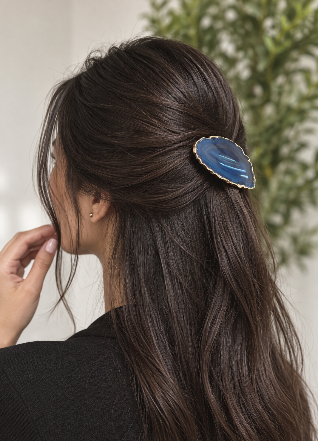 Agate Hair Clip