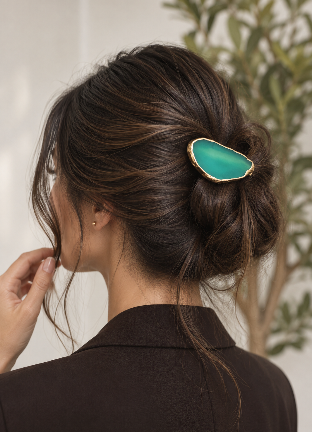 Agate Hair Clip
